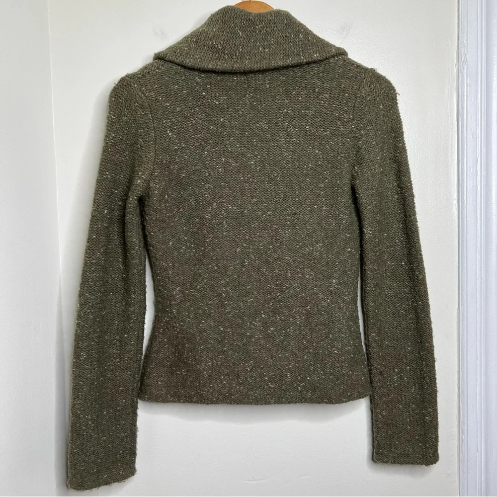 Anthropologie Olive Green Wool Blend Blazer - Picture 10 of 12